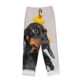 thumbnail image 4 of Kll Womens Dachshund Sitting In Bathtub Print Pajama Pants Soft Pajama Bottoms For Women Cozy Lounge Pants, 4 of 9