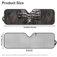thumbnail image 5 of HUIACONG US Flag Deer Foldable Windshield Sun Shade Compatible with Jeep Wrangler Sun Shade fit for Jeep Wrangler JL JLU 2018-2025 / Jeep Gladiator 2020-2025 ,Keep Car Interior Cooler, 5 of 6