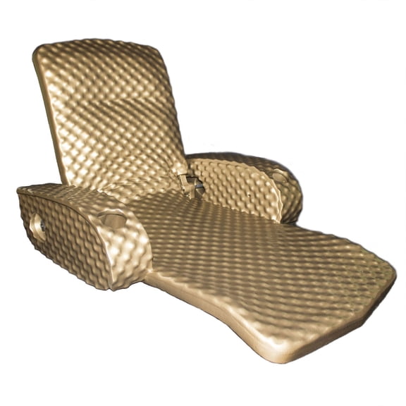 Open Box TRC Recreation Super Soft Adjustable Pool Recliner Float, Bronze