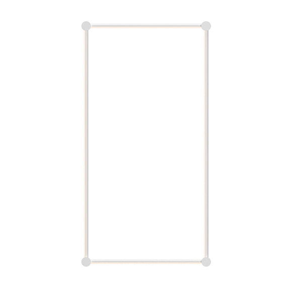 Sonneman 23Qsr24r120pha Purolinear 360 24"/48" Rectangle Led Wall Bar - White
