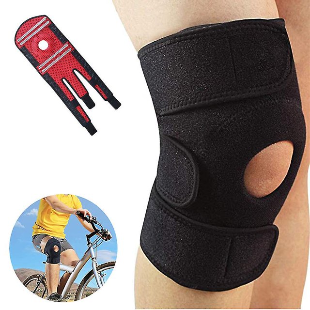 Protectores de rodillas con cierres de velcro y apertura rotuliana, rodilleras para deportes y vida cotidiana - Soportes de rodillas para mujeres y hombres
