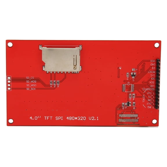 4.0 Inch 480x320 SPI TFT LCD Display Module with 14-Pin Interface and SD Card Slot for DIY Projects
