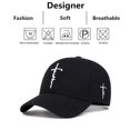 thumbnail image 2 of Gorra de béisbol con bordado de fe a la moda para hombre y mujer, sombreros para el sol para primavera y verano, gorra Snapback de algodón, Gorras de camionero de Hip Hop, 2 of 2