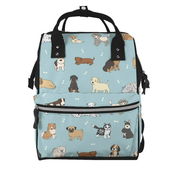 Defioc Dog Pets for Baby Diaper Bag Backpack - Baby Bag for Boys & Girls - Diaper Backpack - Large Travel Diaper Bags- Baby Registry Search & Shower Gifts