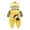 Yellow, variant on Baby Snowsuit with Be𝖺r Ears & Hood | Winter Warm Romper Jumpsuit | Long Sleeve Thermal Snow Clothing for Kidss