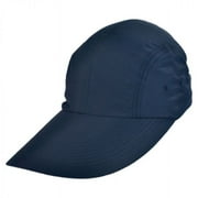 UPF 50+ Long Bill Adjustable Baseball Cap - ADJUSTABLE - Navy Blue