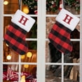 thumbnail image 6 of YgkuHd Christmas Stocking Christmas Ornaments Knitted Hosiery Wool Hosiery Embroidered Letter Children's Candy Gift Bag Christmas Stocking Gift Bag Christmas Stockings with Initials, 6 of 6