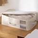 thumbnail image 5 of Bolsa de almacenamiento de edredón de poliéster de gran capacidad, blanca, 20x33x55cm, ventana transparente, asas reforzadas, cremallera resistente, plegable, resistente a la humedad, para ropa de, 5 of 5