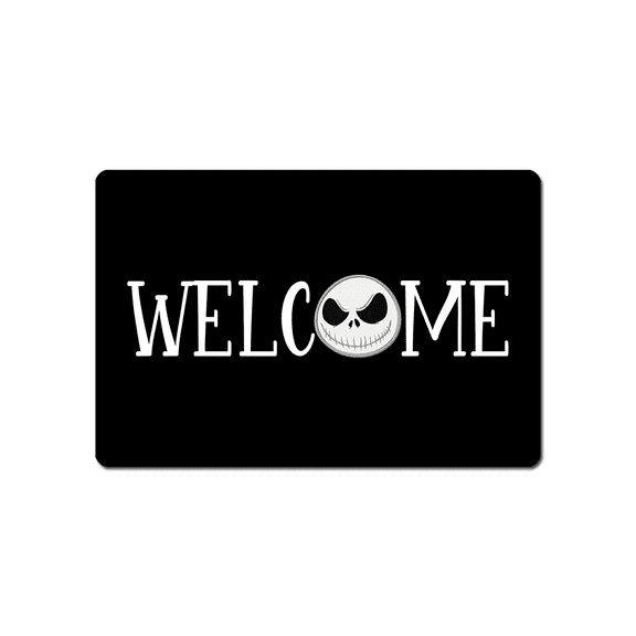 Nightmare Before Christmas Funny Doormat Sayings Front Door Mat Rubber Non Slip Backing Funny Welcome Mat Indoor Outdoor Rug 23.6 in(W) X 15.7 in(L)