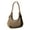 Khaki, variant on FENOHREFE Shoulder Bags for Women Armpit Bag Transparent Clear Jelly Underarm Bag Luxury Bag Purse with Zipper Closure