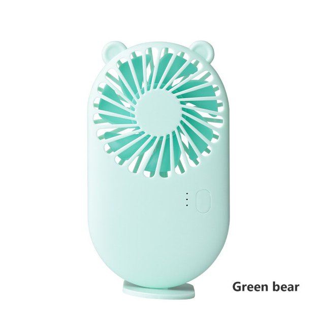Lindo mini Ventilador Portátil Pequeño Práctico electri Recargable Por USB Para Cuello Eléctrico Con Luz De Carga De Batería De Mano Escritorio