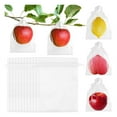 thumbnail image 2 of AUDeals 100PCS Fruit Protection Bags with Drawstring, Fruit Netting Bags for Protecting Vegetables, Reusable Mesh Bag for Protecting Fruits and Vegetables, White, 5 Size Options, 2 of 9