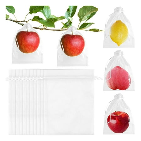 

Clearance Deals!Crcmjuhgsa Insect Protection Netting 100 Pcs Fruit Bags Upgraded Garden Netting Bags With Drawstring Fruit Netting Bags Reusable Netting Barrier Bags For Protecting Fruits And Vegeta