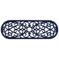 HomeRoots 576946 10 x 30 in. Black Rubber Outdoor Door Mat