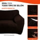 thumbnail image 3 of Cubre Sala LABBA Protector Fundas de Sillón Elásticas Ajustables para Sofá Individual Love Seat y Sillón de 3 Plazas Set de 3 Piezas Lavables Color Café Chocolate, 3 of 11