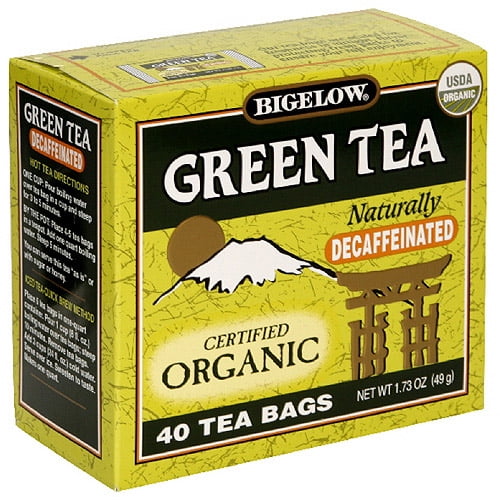 Bigelow Organic Green Decaffeinated Tea, 40ct (Pack of 6)