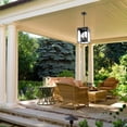 thumbnail image 3 of Melucee 4-light Outdoor Pendant Light for Porch, Black Outdoor Hanging Light Fixture with E12 Light Holder, 3 of 7