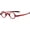 Red, variant on Ultra-light TR90 Small Round Retro Reading Glasses Leopard Flexible Readers 32-30-135