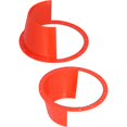 thumbnail image 1 of Cubierta impermeable roja para altavoz de coche de 2 piezas, sistema potenciador de altavoz con tapa estriada y almohadilla de protección antideslizante universal roja ultrafina, 1 of 5