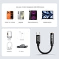 thumbnail image 5 of Atzeste USB C to 3.5mm Headphone Jack Audio Adapter, DAC CX31993 HiFi USB C to Aux Female Audio Dongle Compatible with iPhone 16/15 Series, iPad Pro, MacBook, Samsung Galaxy S24/S23/S22, 5 of 7