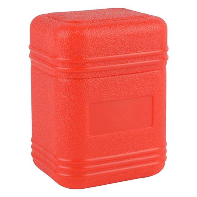 Boîte de Rangement pour Réchaud de Camping Sac de Transport en Plastique Accessoires Étui à Éponge avec Couvercle Rouge 11.7x7.2x8.5cm