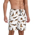 thumbnail image 2 of Kdxio German Shepherd Dog Print Mens Sleep Shorts Bottoms Soft Comfy Pajama Wear Pants with Drawstring Pockets, 2 of 7