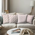 thumbnail image 4 of 4 PCs Pillow Covers Watercolor Floral Pillow Covers 18x18, Pink Flowers Pillow Cases Throw Pillow Covers, Pillow Protectors for Farmhouse Bed Sofa Couch Decor, Decorative Pillow Covers Pillowcase, 4 of 6