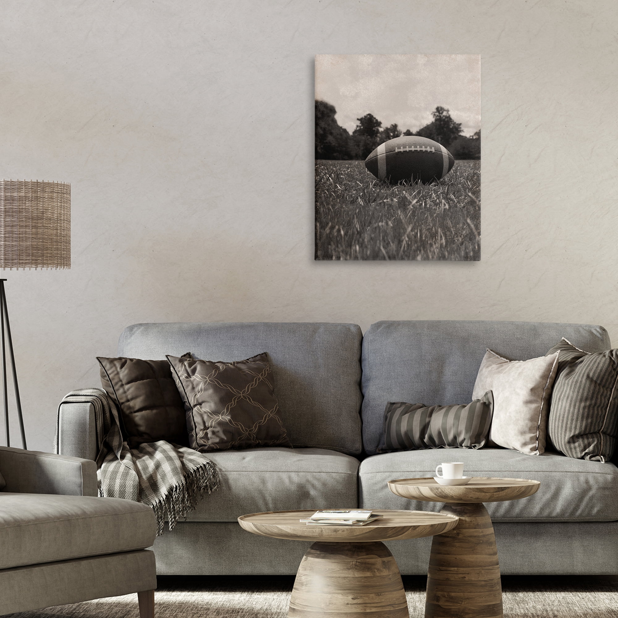 Stupell Industries Vintage Sports Football Canvas Wall Art, design by Marcus Prime