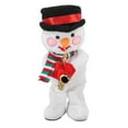thumbnail image 1 of Muñeco de nieve navideño con música eléctrica, 8 canciones, reproducción continua, baile, canto, brillante y balanceo para niños y adultos., 1 of 14