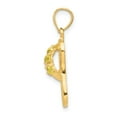 thumbnail image 2 of Finest Gold 14K 3D November & CZ Birthstone Flip Flop Pendant, 2 of 3