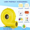 thumbnail image 5 of Qhomic Bounce House with 550W Blower, Water Slide with Pool, Climbing Walls, Jump Area, Basketball Hoop, Water Gun, Indoor and Outdoor Inflatable Water Park for kids, 5 of 6