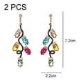 thumbnail image 2 of Pendientes de Navidad coloridos para mujer Pendientes de Navidad Pendientes lindos Pendientes de Navidad Regalos, 2 of 5