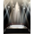 thumbnail image 2 of ABPHOTO Polyester 5x7ft Boxing Ring Backdrop Boxing Backdrops Interior Stadium Stage Lights Dark Athletic Sports Gymnasium Photography Background for Sports Activity Competition Photo Studio Props, 2 of 3