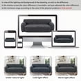 thumbnail image 3 of Modern Minimalist 81.5" Polyester 3-Seater Sofa for Living Rooms and Bedrooms, 3 of 19
