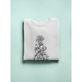 thumbnail image 3 of Black And White Flowers Tattoo. Sweatshirt Men -Image by Shutterstock, Male Small, 3 of 4