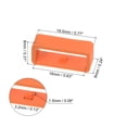 thumbnail image 2 of 6uds Reloj Correa Lazo Cierre Anillos 16mm Caucho Reloj Soporte Guardián Silicona para Reloj Banda, Naranja, 2 of 6