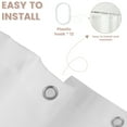 thumbnail image 6 of Dznils White Farmhouse Fabric Shower Curtain, Ruffle Bathroom Curtain with 12 Hooks, 72" x 72", 6 of 12