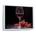 thumbnail image 2 of Designart "Glowing Garnet" Wine Floater Framed Canvas Art Print, 2 of 5