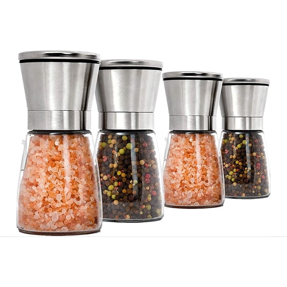 Inicio EC Premium Stainless Steel Salt and Pepper Grinder Se HOME EC HOME EC