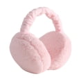 thumbnail image 2 of Orejeras de para mujer, niños, nieve, esquí, cubierta más cálida, accesorios de invierno, auriculares cálidos, vellón grueso para frío Rosa Yinane Calentador de orejas de invierno, 2 of 8