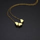 thumbnail image 4 of Collar de cadena con colgante de tres corazones Xihbxyly Acero inoxidable Mujer, 4 of 4