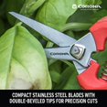 thumbnail image 2 of Corona FS 3214D ComfortGEL Feuille & Tige Micro Snips, Lot de 1, 2 of 3