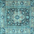 thumbnail image 1 of Ahgly Company Indoor Square Animal Light Blue Traditional Area Rugs, 8' Square, 1 of 4