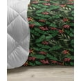 thumbnail image 3 of Abstract Down Alternative Comforter, Floral Theme Red Flowers Image in Celebration Design Orange Rectangles Shape, Microfiber Quilt for All Season, 5 Sizes, Multicolor, by Ambesonne, 3 of 3