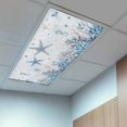 thumbnail image 2 of 1 Pack Ocean Starfish Fluorescent Light Covers for Ceiling Lights Nautical Sea Jellyfish Seahorse Coral Seaweed Seashell Magnetic Ceiling Light Covers Overhead Light Filters for Office Classroom Home, 2 of 9