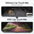 thumbnail image 2 of Universal Car Trunk Mat 29"x39", Purple Wisteria Blooms Waterproof Cargo Liner, Non-Slip Durability Cargo Mat, Countryside Lavender Path Romantic All Weather Rear Trunk Protector for Car SUV, 2 of 9