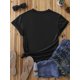 thumbnail image 2 of Moon Print Crew Neck T-shirt, Casual Short Sleeve T-shirt For Spring & Summer, Women's Clothing, 2 of 6