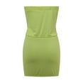 thumbnail image 4 of Xijirk Tank Tops Matching Two Piece Set Fashion Crop Top with Bodycon Skirt Outfit for Casual and Party Wear Camisole Tops for Women,Green,M, 4 of 8
