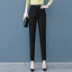 thumbnail image 1 of Pantalones de trabajo profesionales de 9 puntos para mujer, ropa formal de primavera y otoño, pantalones occidentales de cintura alta, rectos, cilíndricos, adelgazantes y de pie pequeño, 1 of 4