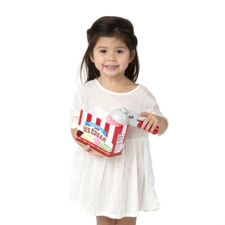 Melissa & Doug Scoop and Stack Ice Cream Cone Magnetic Pretend Play Set